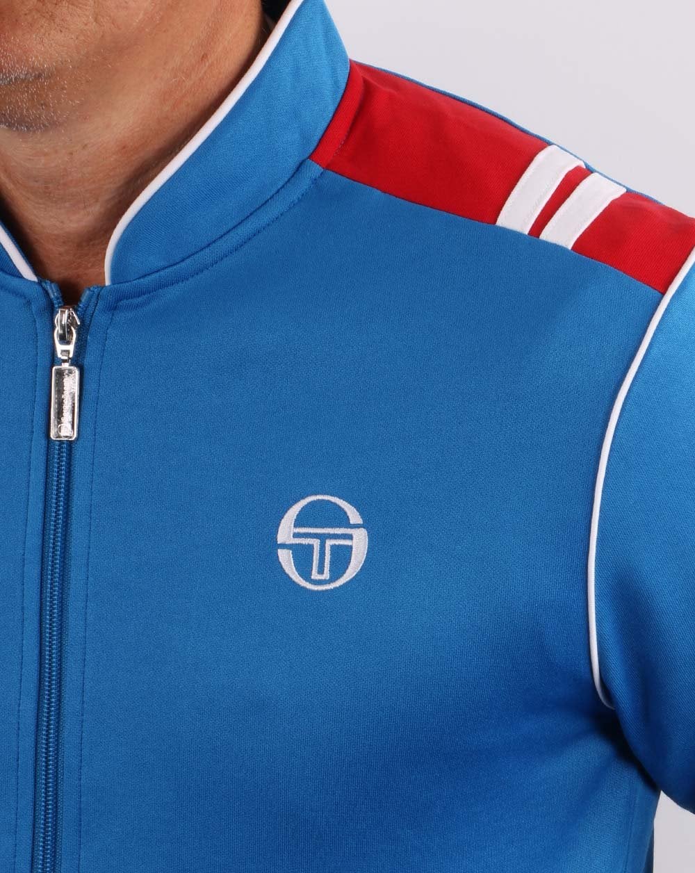 Sergio Tacchini Sammy Track Top French Blue/Red - Image 3