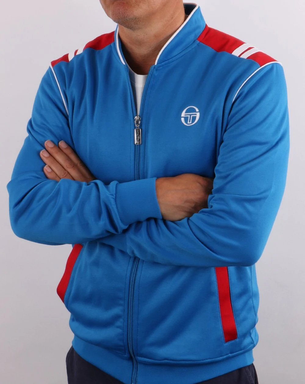 Sergio Tacchini Sammy Track Top French Blue/Red - Image 5