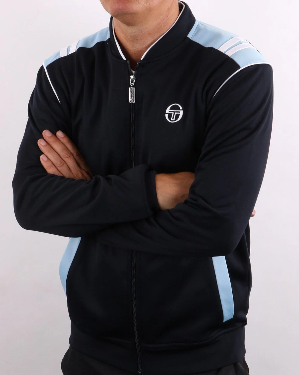 Sergio Tacchini Sammy Track Top Navy/Sky Blue - Image 5