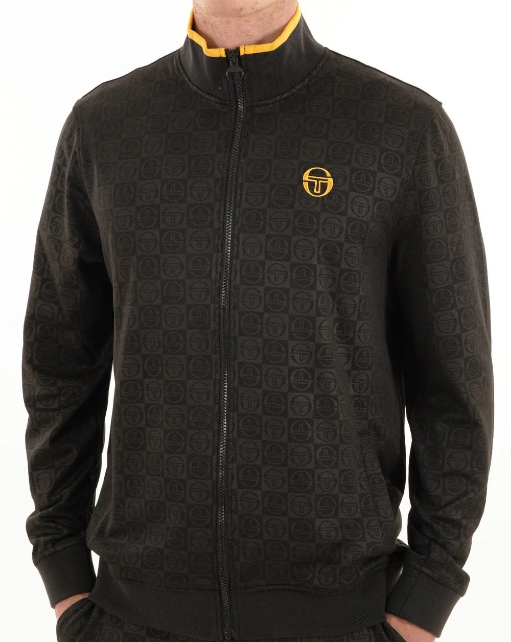 Sergio Tacchini Santoro Track Top Black - Image 3