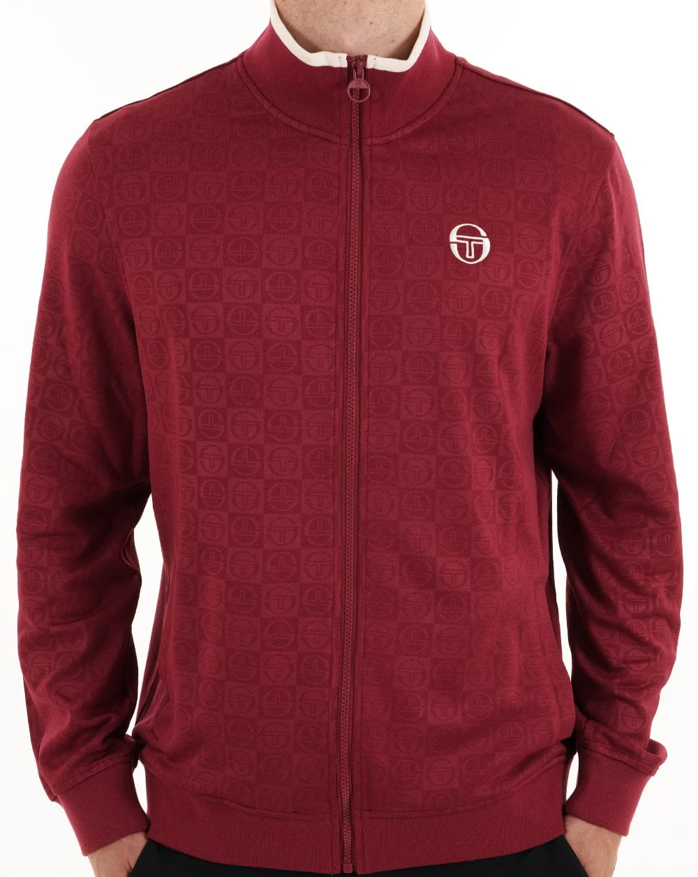 Sergio Tacchini Santoro Track Top Rhubarb - Image 4