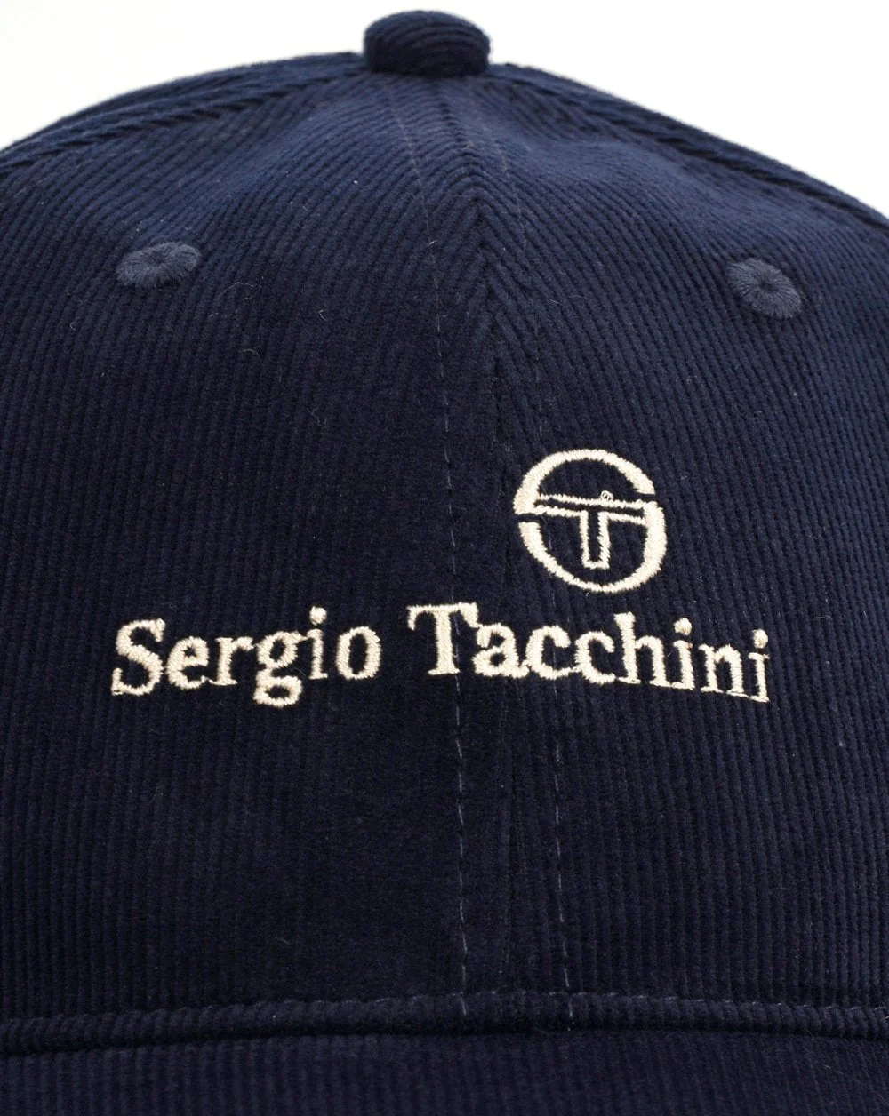 Sergio Tacchini Sarry Corduroy Cap Navy Blue - Image 2