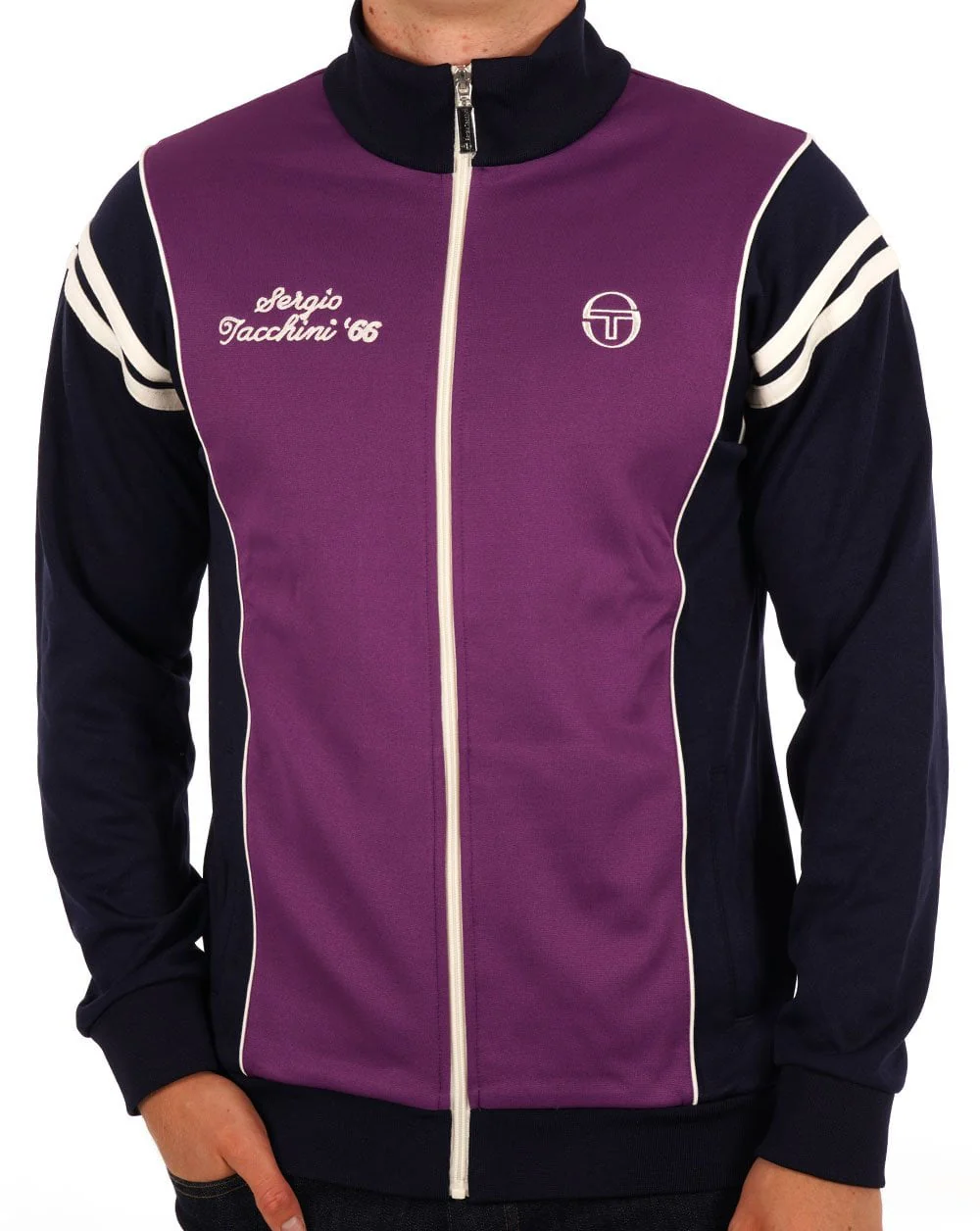 Sergio Tacchini Scirocco 66 Track Top Purple/Navy Blue