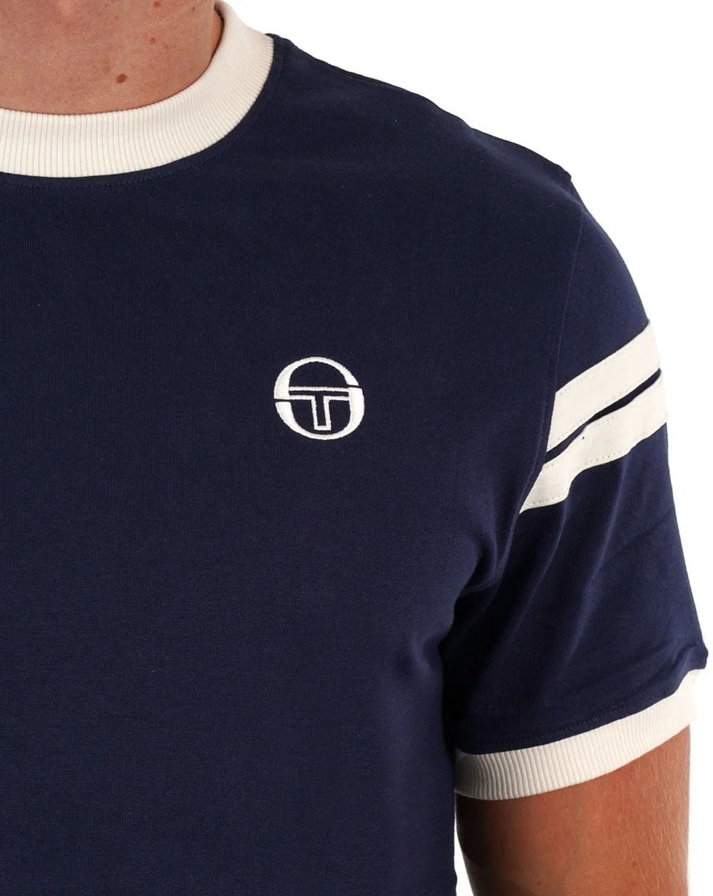 Sergio Tacchini Sella T Shirt Navy Blue - Image 2