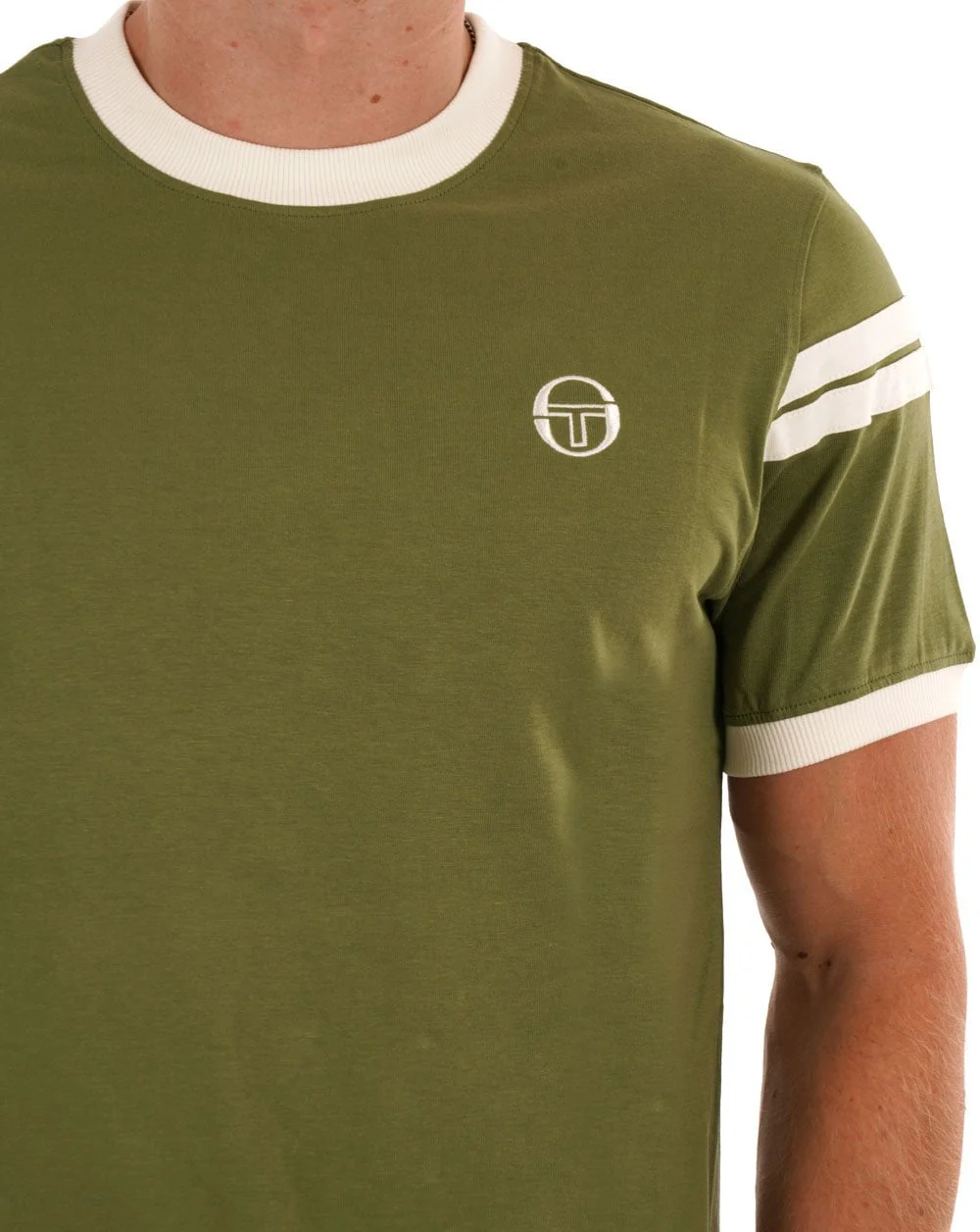 Sergio Tacchini Sella T Shirt Olive - Image 2