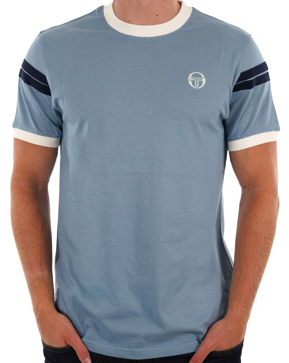 Sergio Tacchini Sella T Shirt Soft Blue
