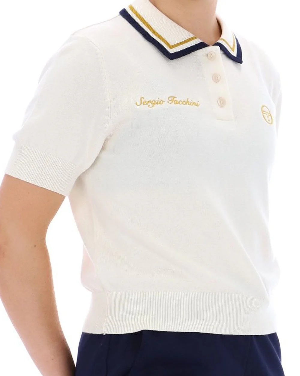 Sergio Tacchini Sofia Knit Polo Gardenia - Image 3