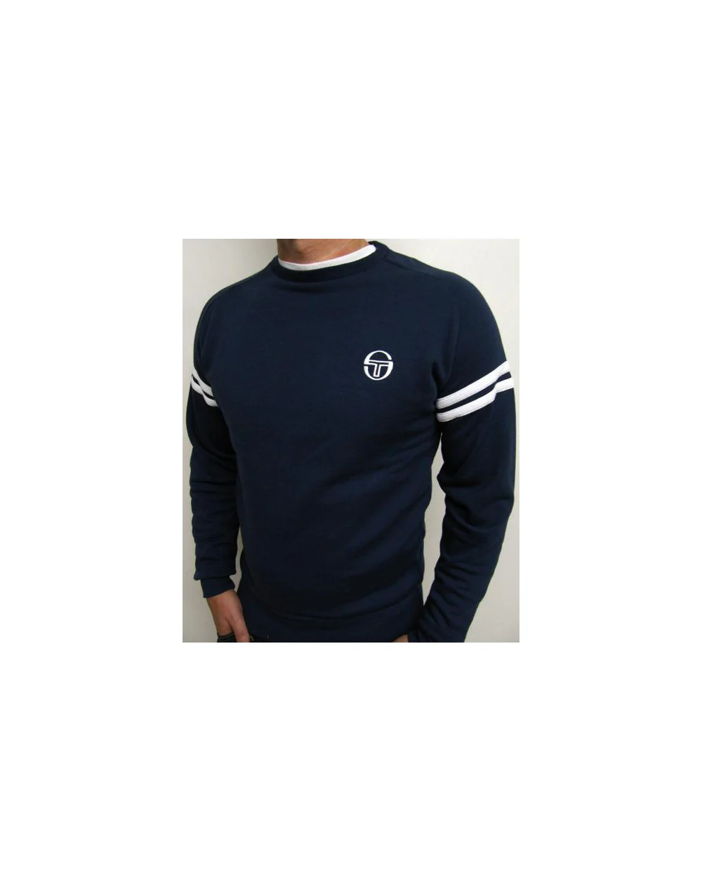 Sergio Tacchini Star Crew Neck Sweatshirt Navy - Image 2