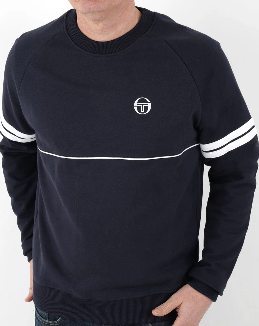 Sergio Tacchini Star Sweatshirt Navy - Image 3