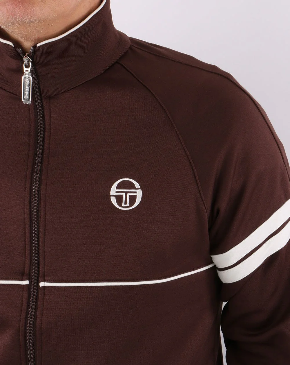 Sergio Tacchini Star Track Top Brown/Cream - Image 3