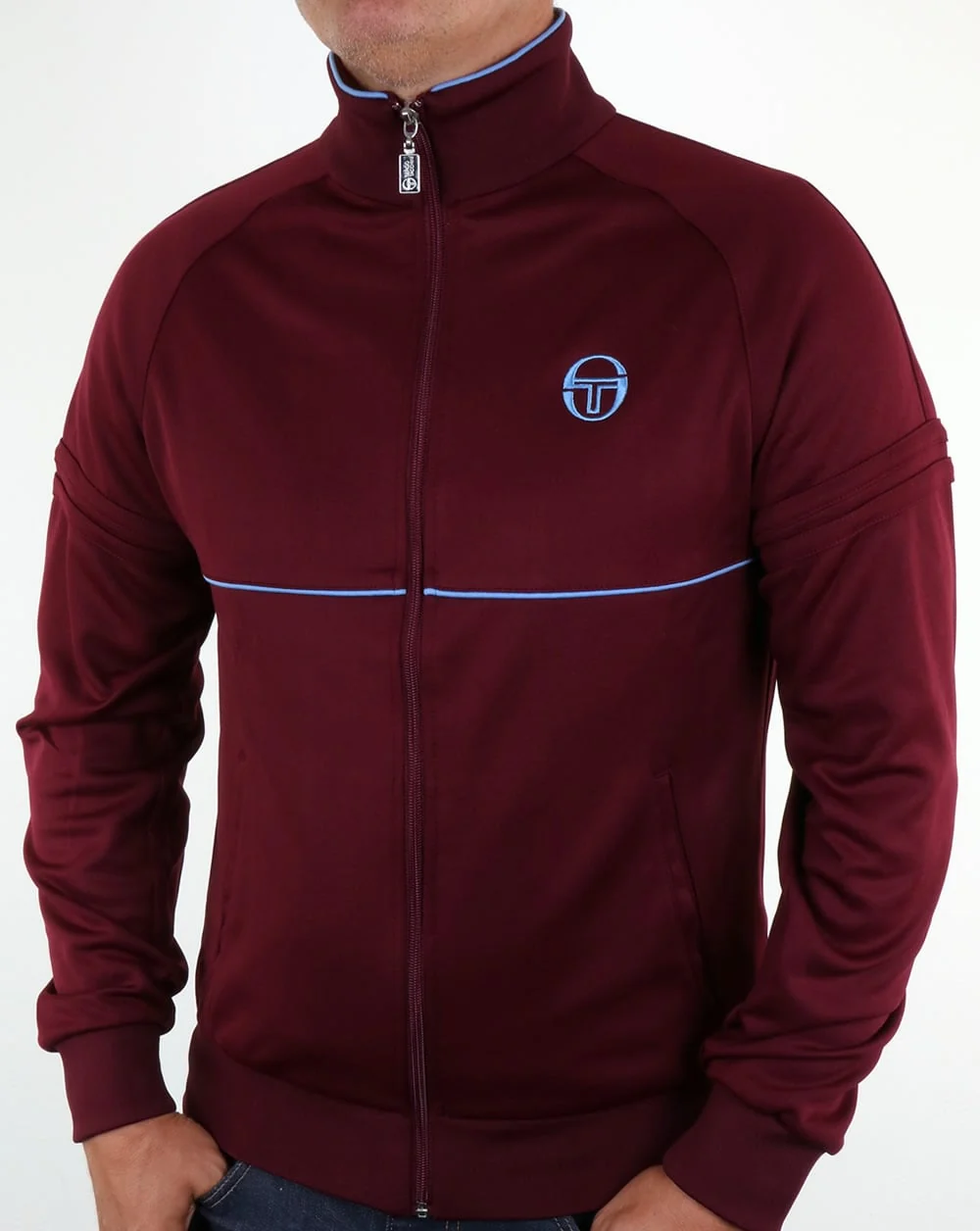 Sergio Tacchini Star Track Top Claret/Sky