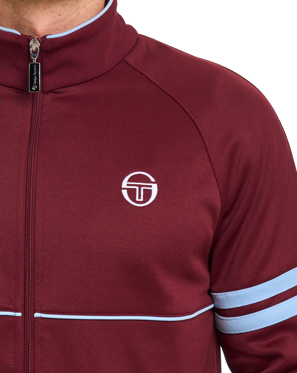 Sergio Tacchini Star Track Top Claret Sky - Image 3