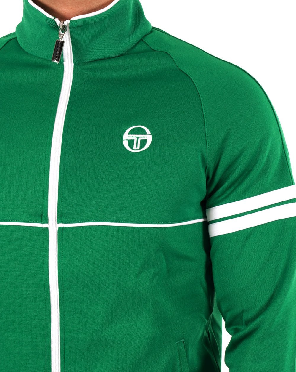 Sergio Tacchini Star Track Top Green/White - Image 2