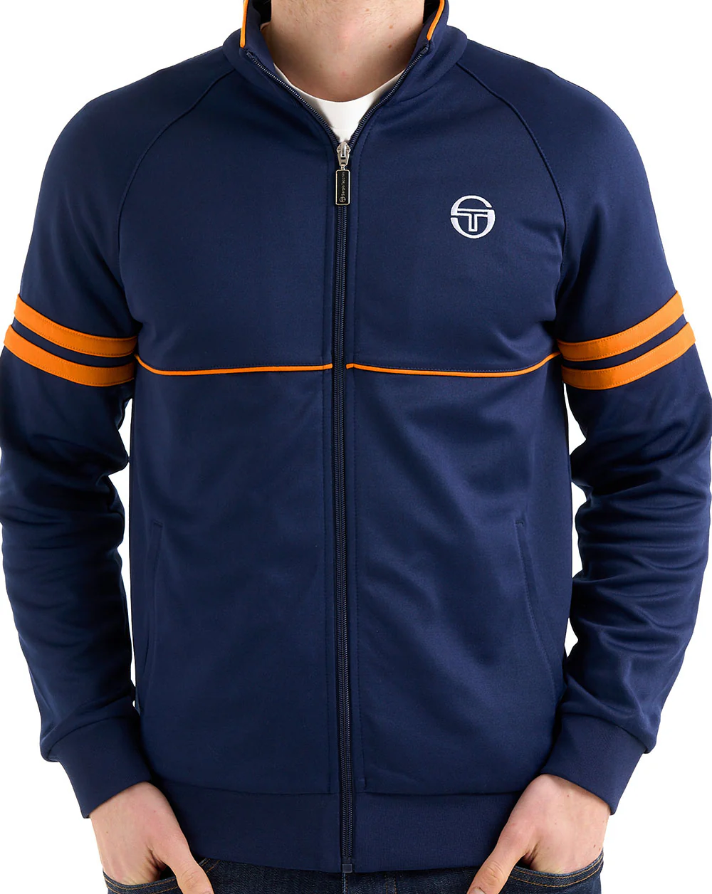 Sergio Tacchini Star Track Top Navy Blue/Orange - Image 3