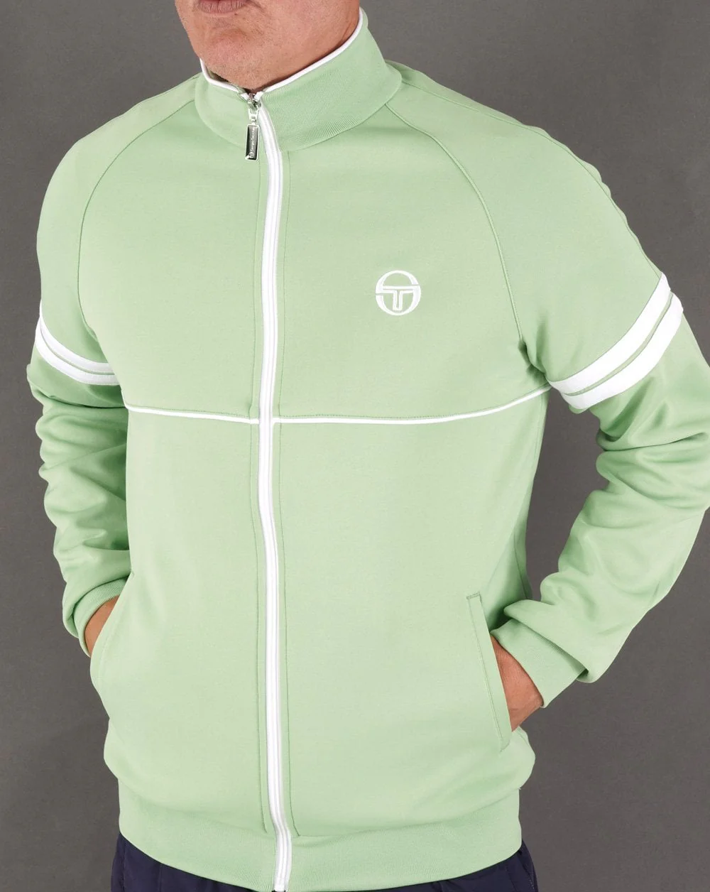 Sergio Tacchini Star Track Top Pastel Green/White