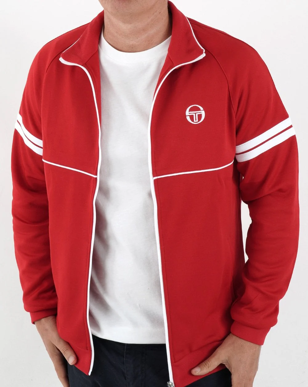 Sergio Tacchini Star Track Top Red/White - Image 2