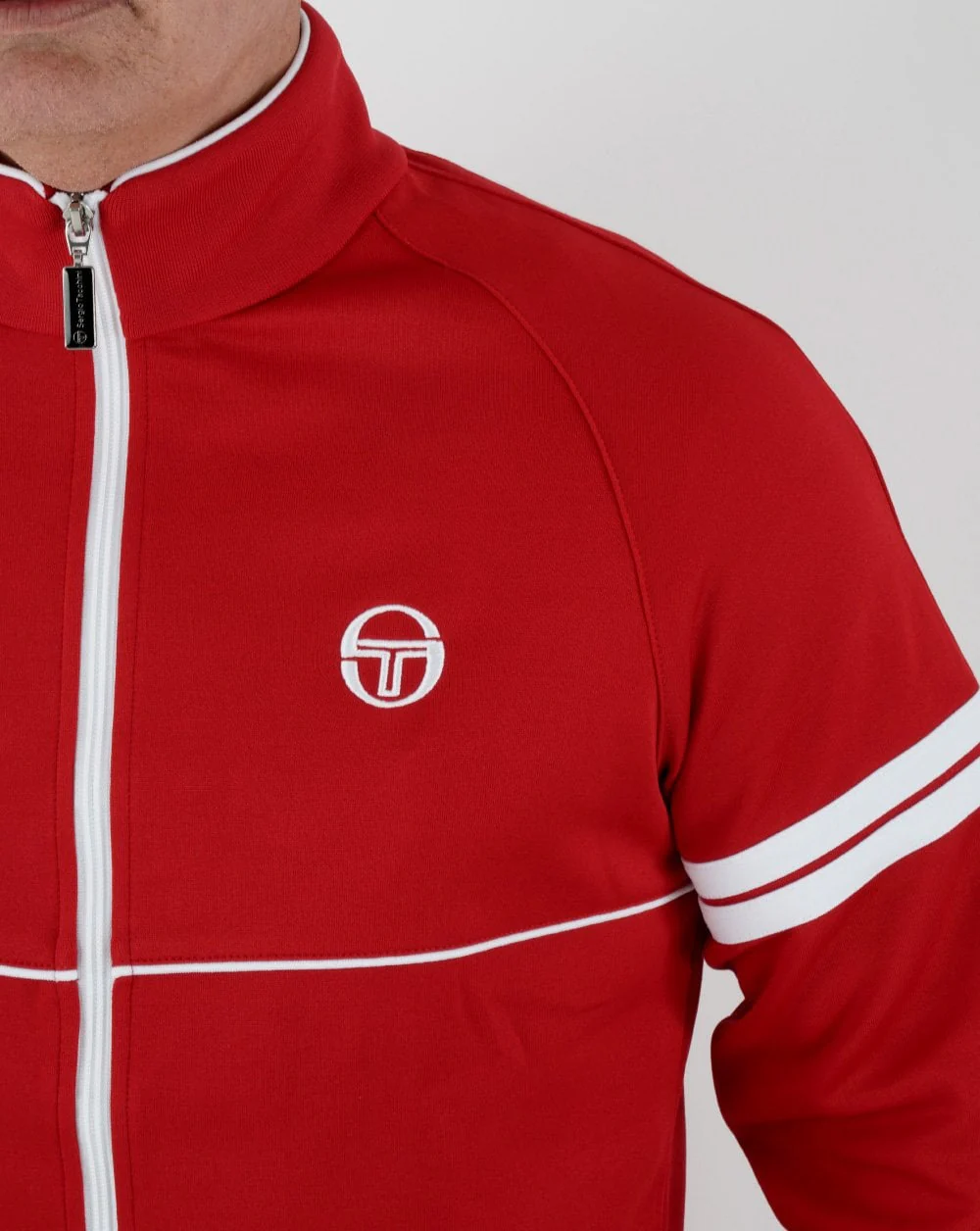 Sergio Tacchini Star Track Top Red/White - Image 3