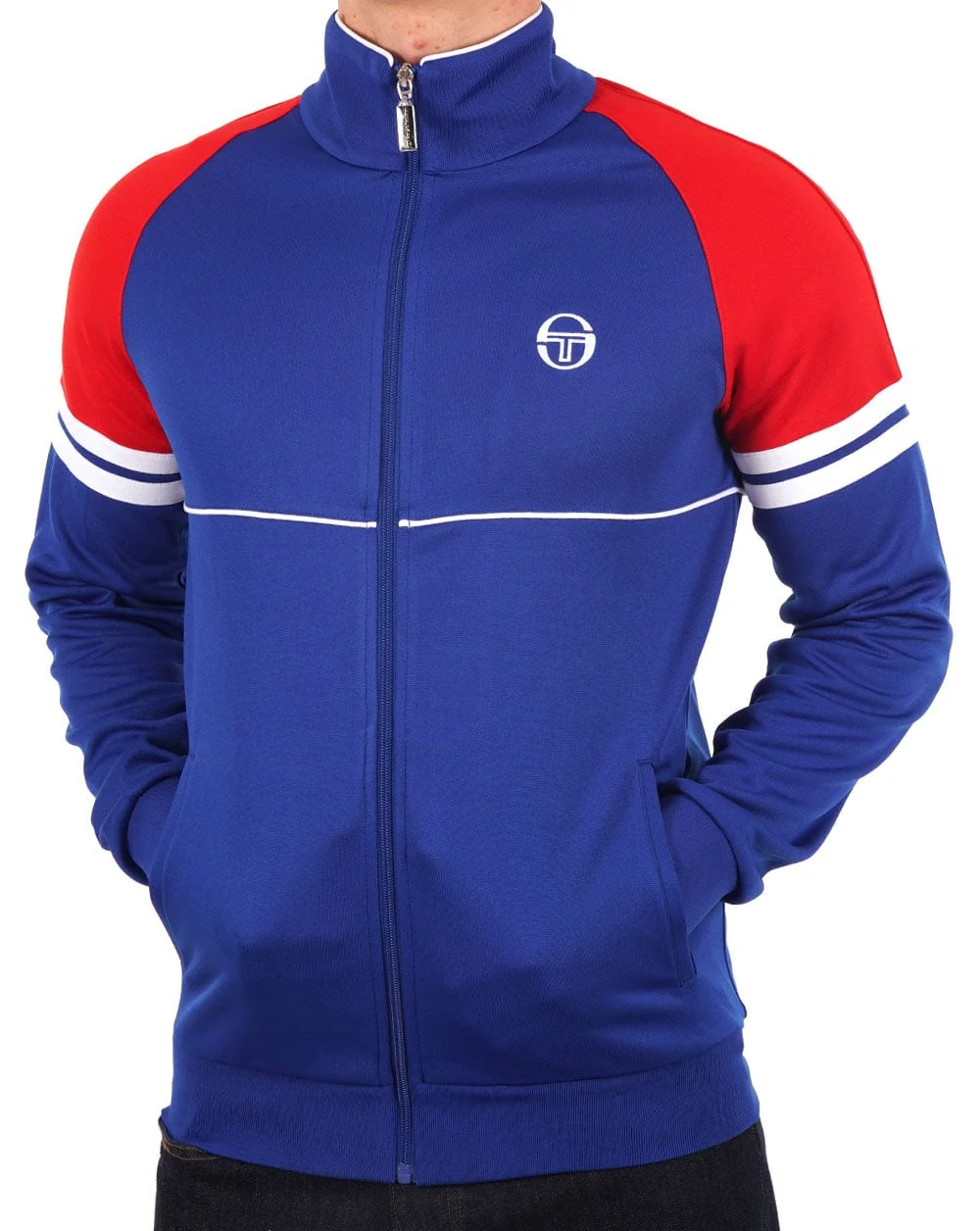 Sergio Tacchini Star Track Top Royal Blue/Dark Red - Image 2