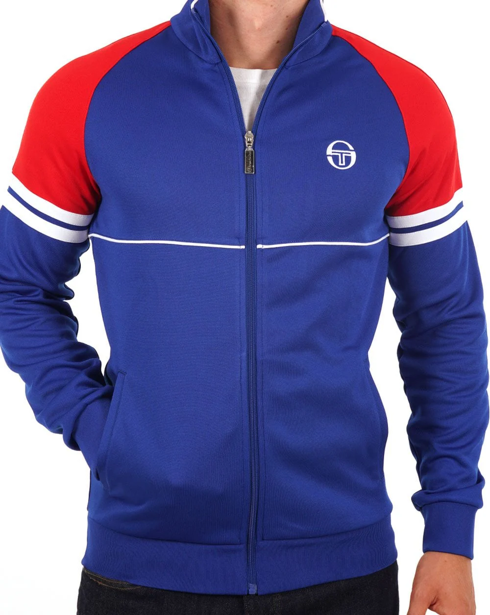 Sergio Tacchini Star Track Top Royal Blue/Dark Red - Image 3