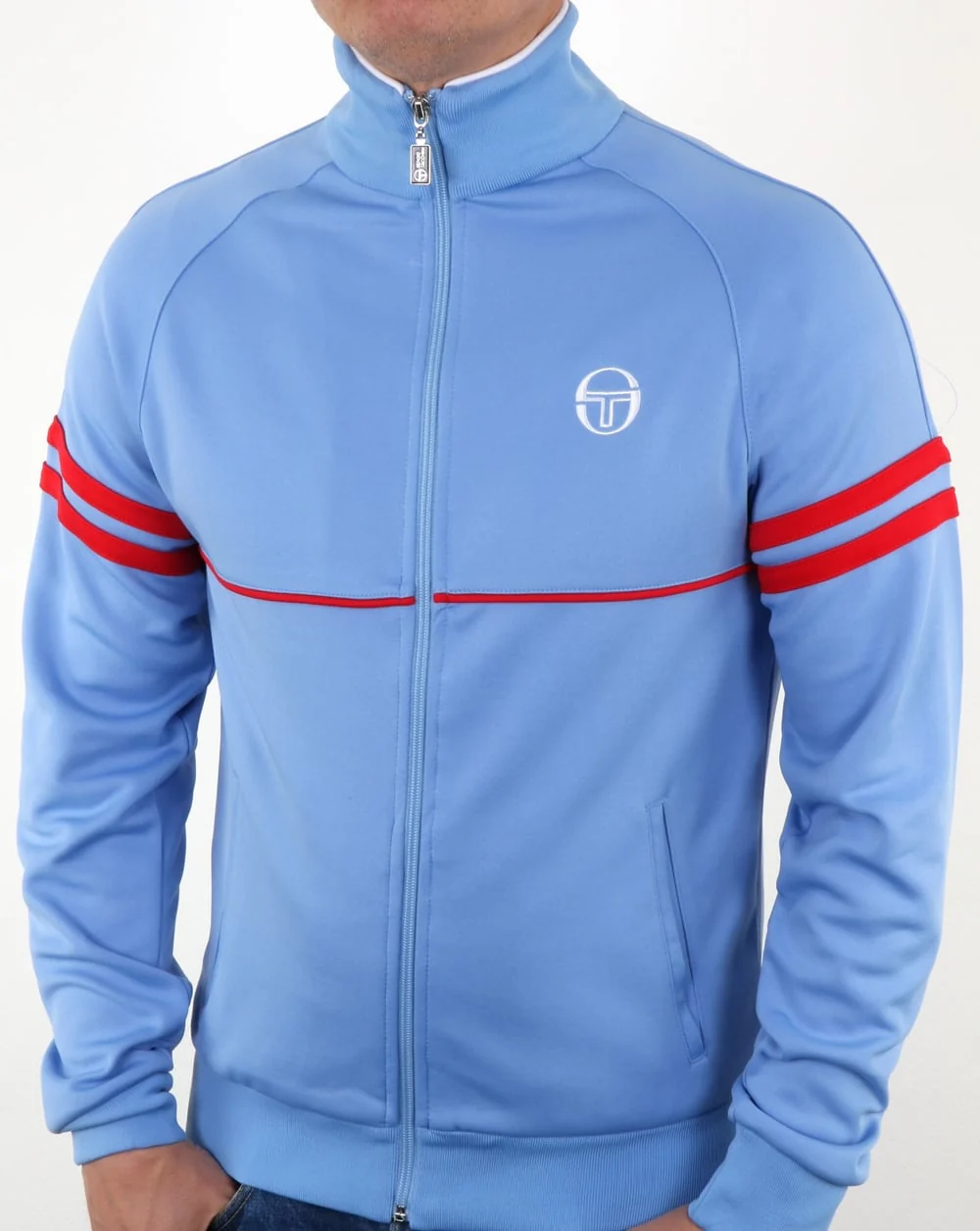 Sergio Tacchini Star Track Top Sky Blue/Red