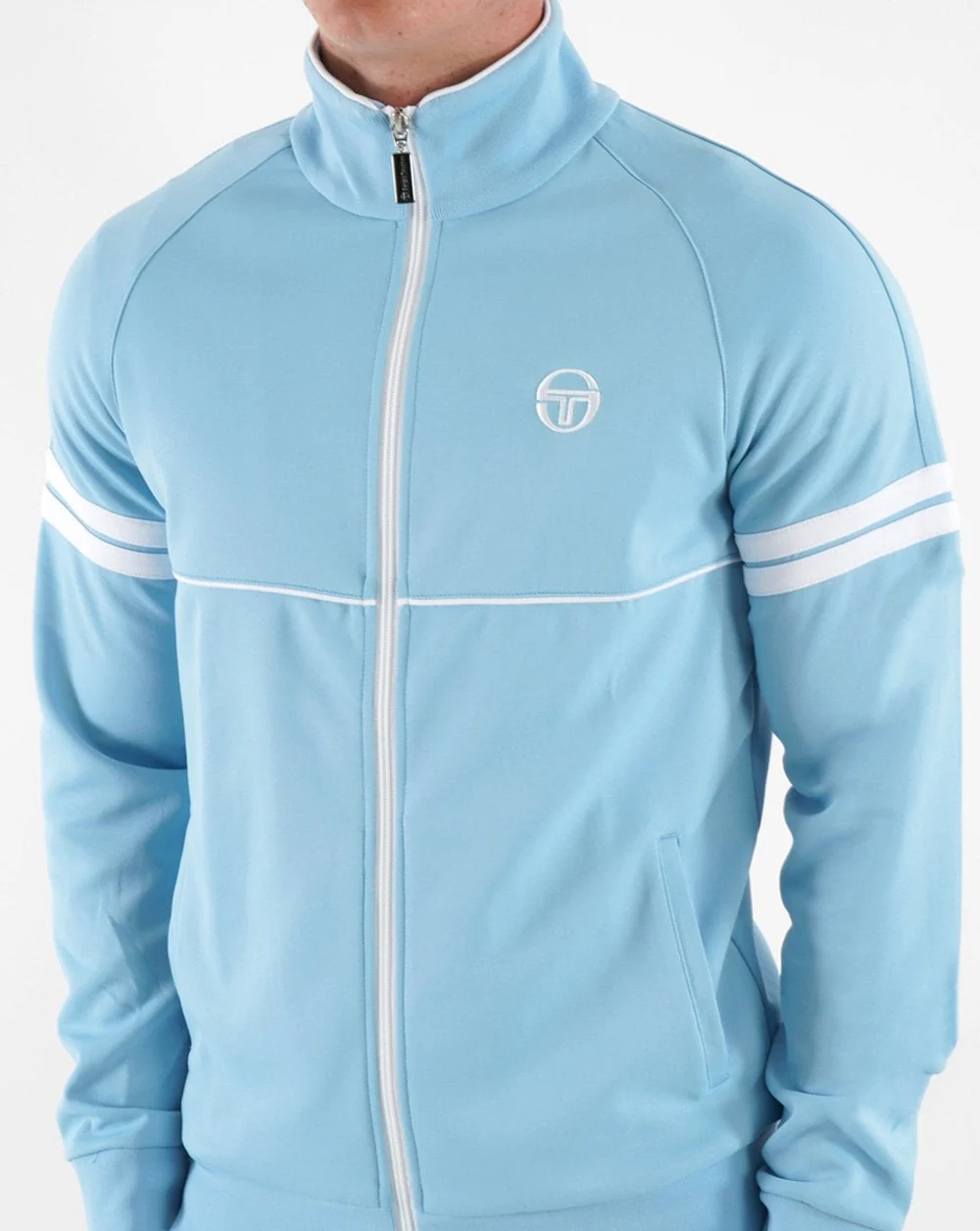 Sergio Tacchini Star Track Top Sky Blue/White