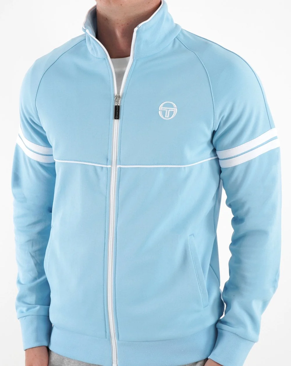 Sergio Tacchini Star Track Top Sky Blue/White - Image 3