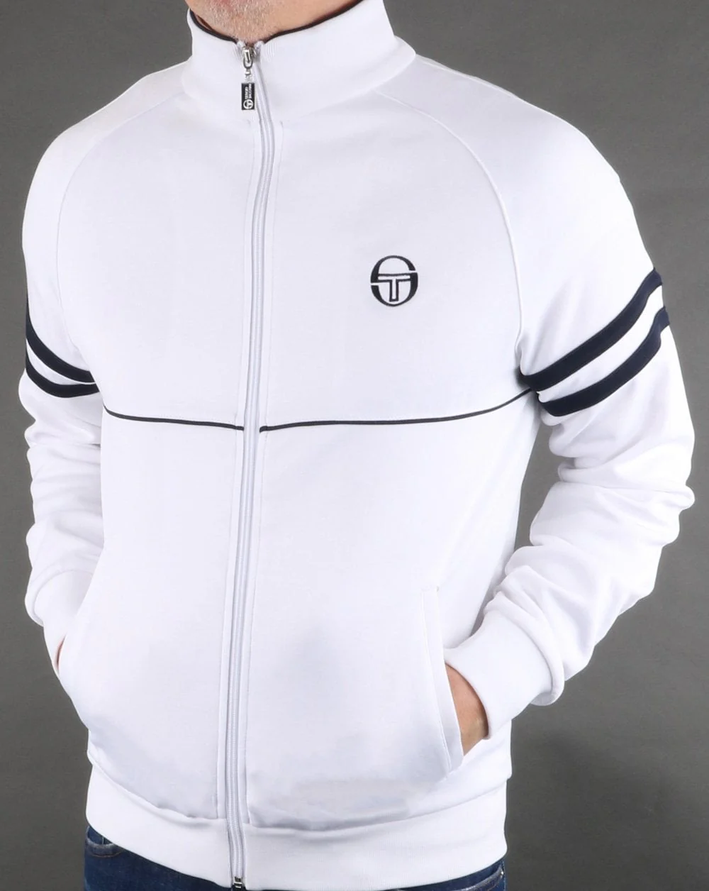 Sergio Tacchini Star Track Top White - Image 3