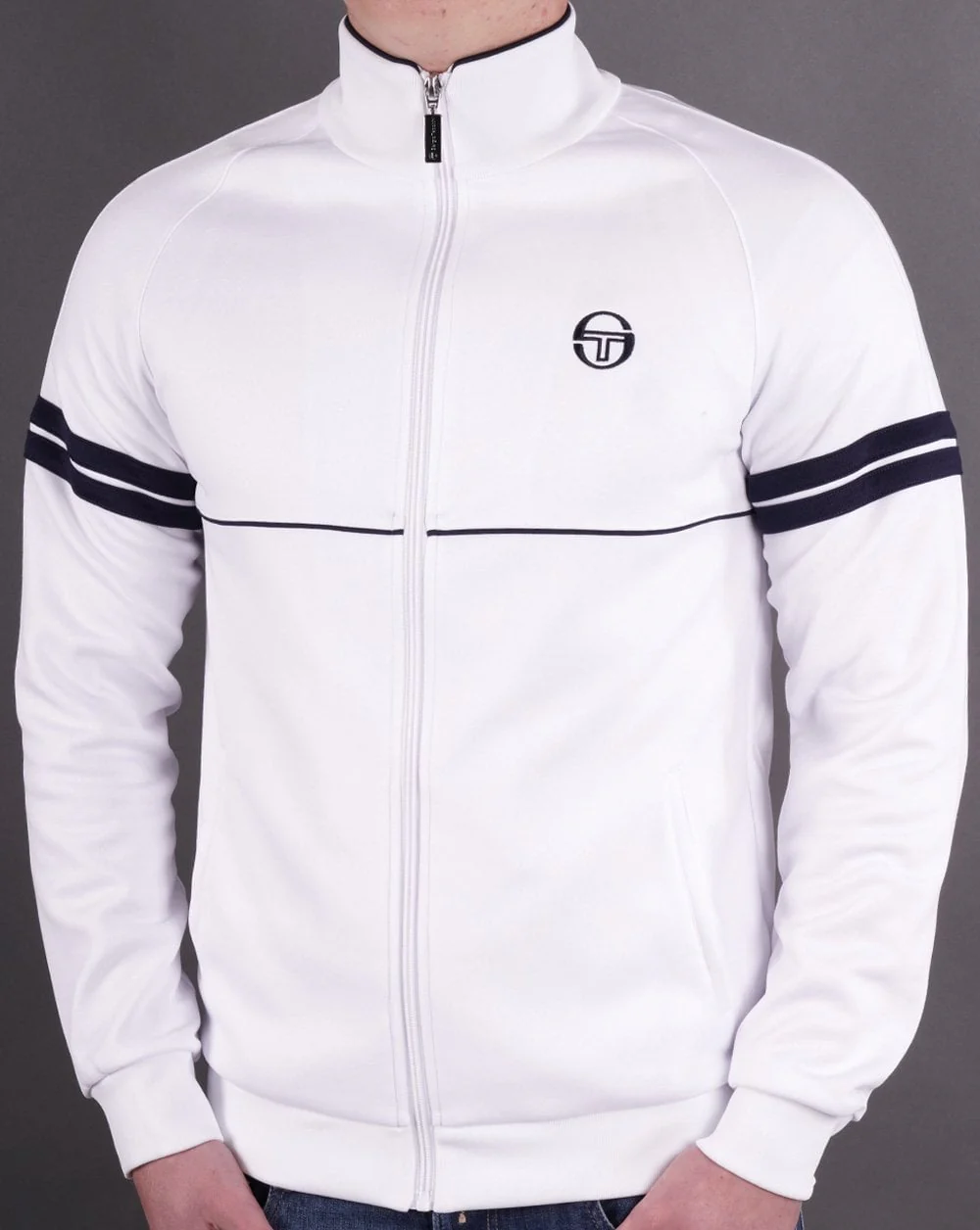 Sergio Tacchini Star Track Top White/Navy