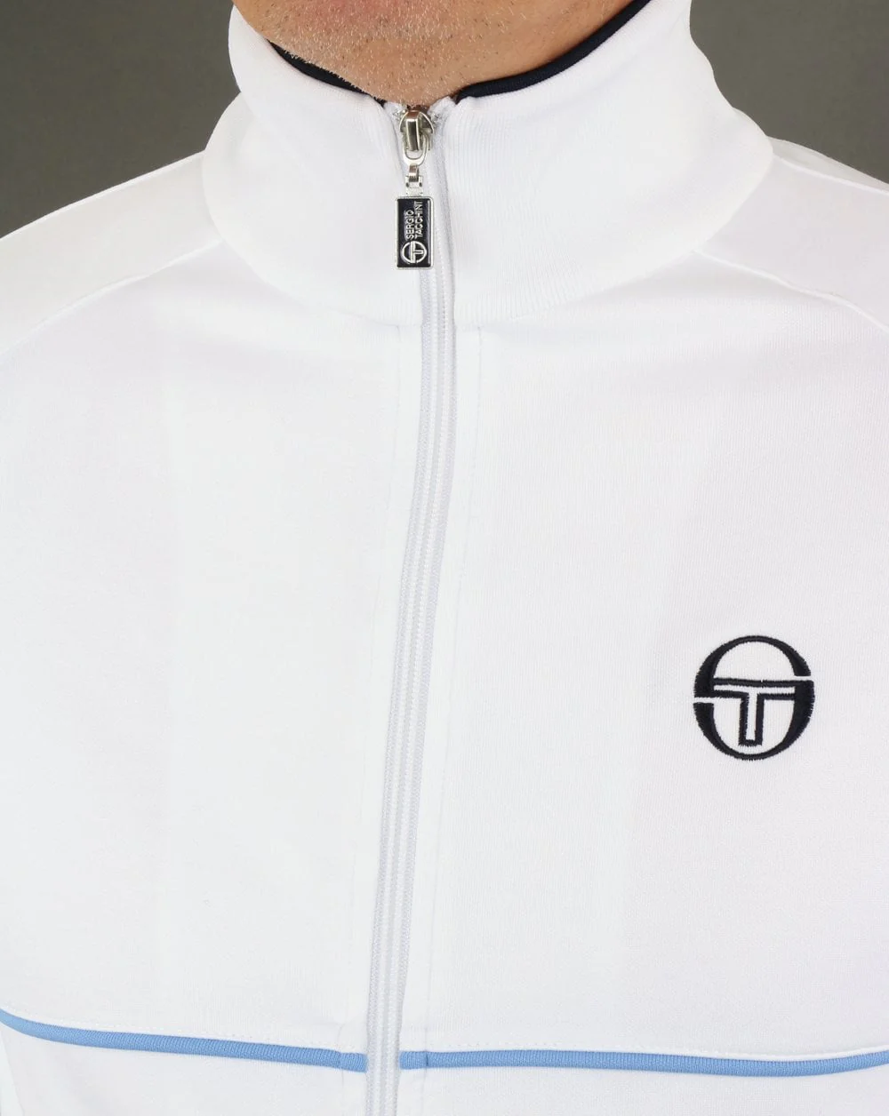 Sergio Tacchini Star Track Top White/Sky - Image 2