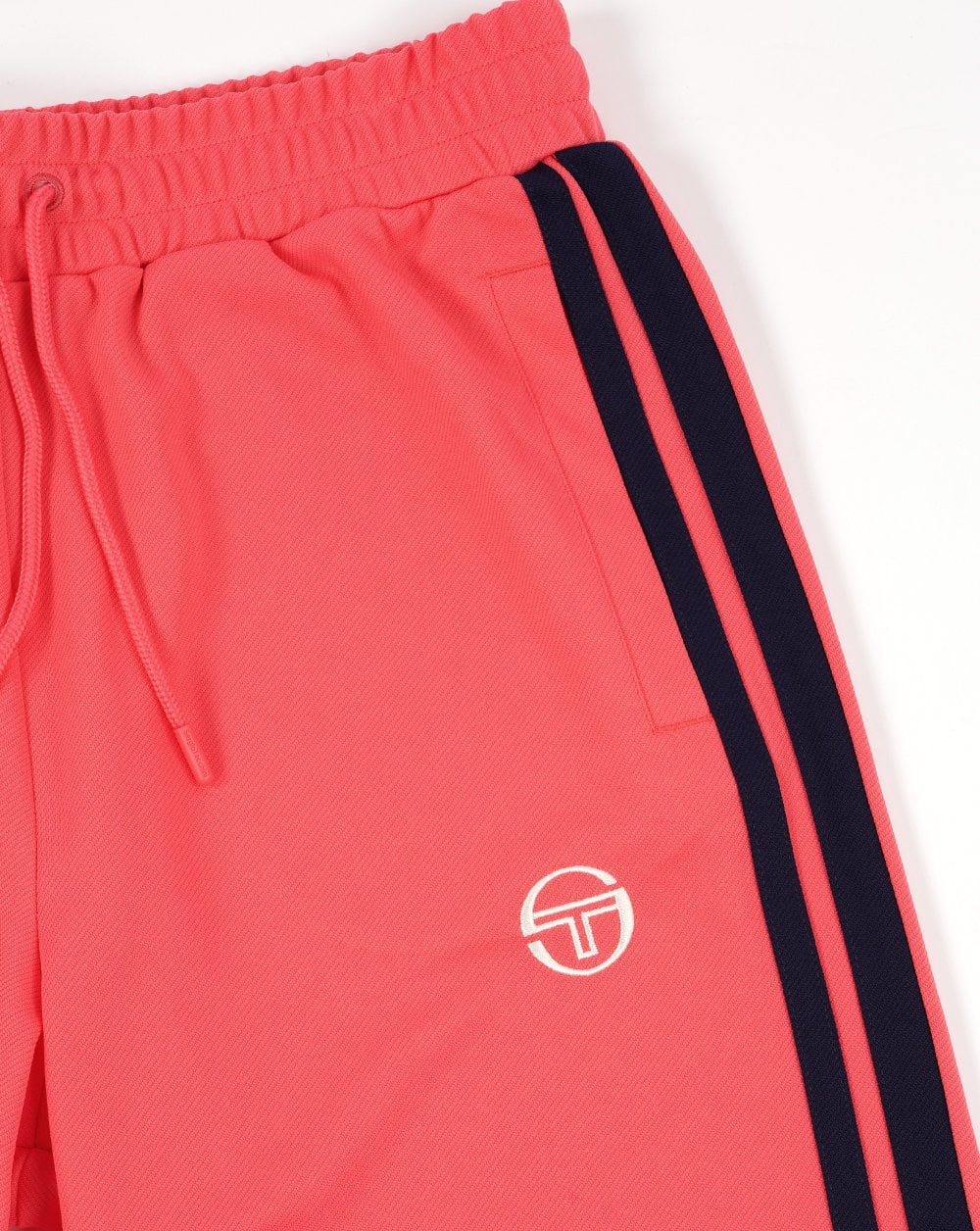 Sergio Tacchini Striped Casual Shorts Dubarry/Navy Blue - Image 3