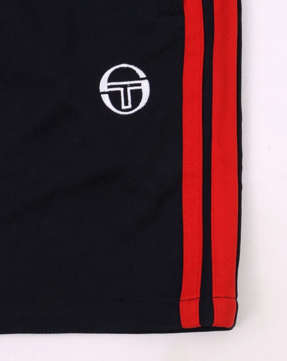 Sergio Tacchini Striped Casual Shorts Navy/Red - Image 2