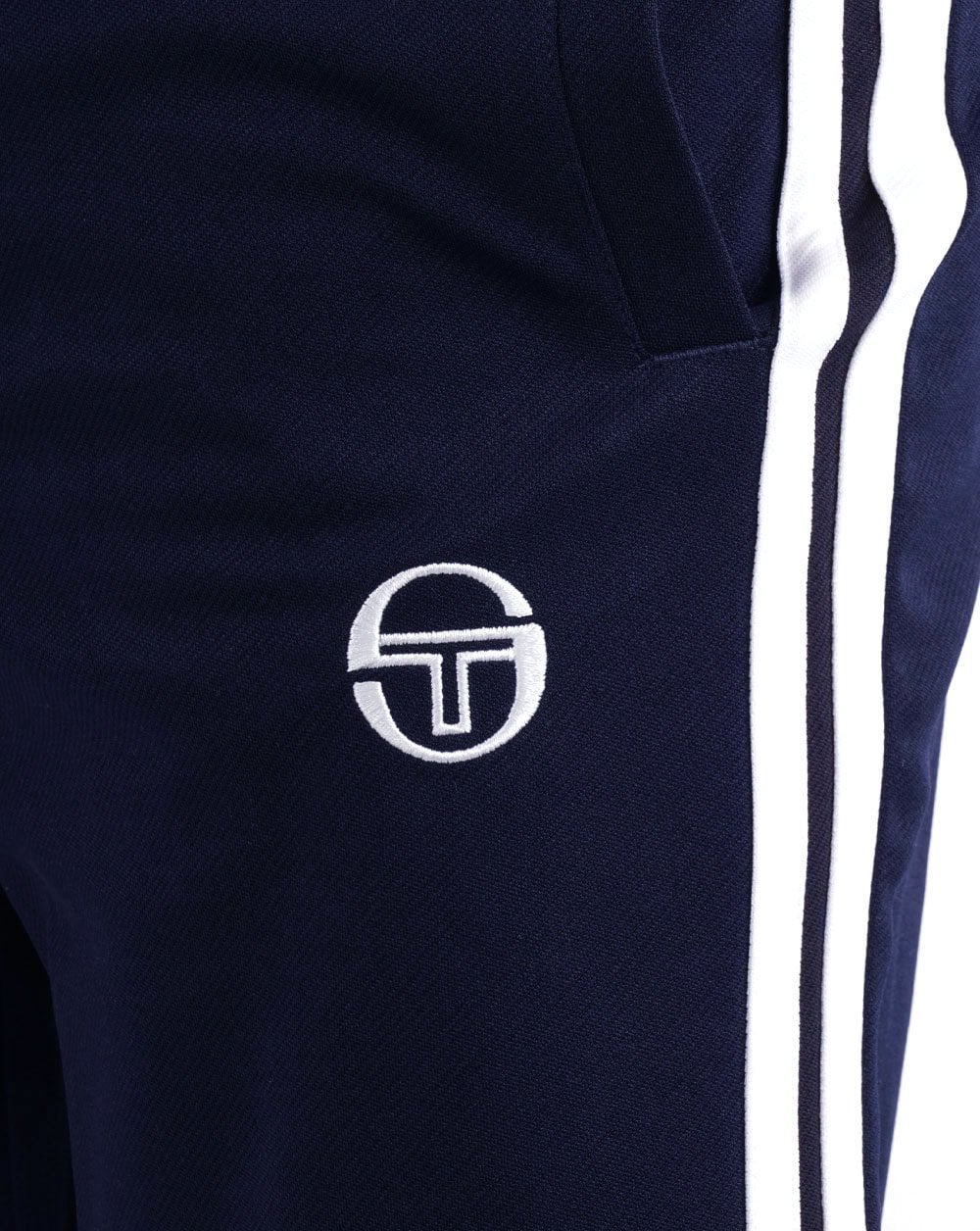 Sergio Tacchini Striped Casual Shorts Navy/White - Image 3