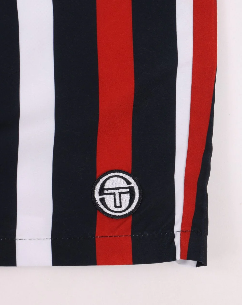 Sergio Tacchini Striped Swim Shorts Navy/Red/White - Image 2