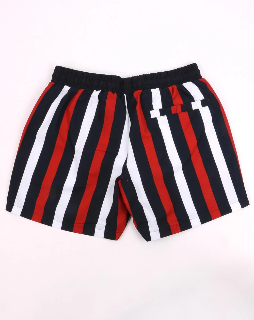 Sergio Tacchini Striped Swim Shorts Navy/Red/White - Image 3