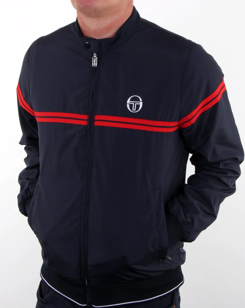 Sergio Tacchini Supermac Jacket Navy/red - Image 3