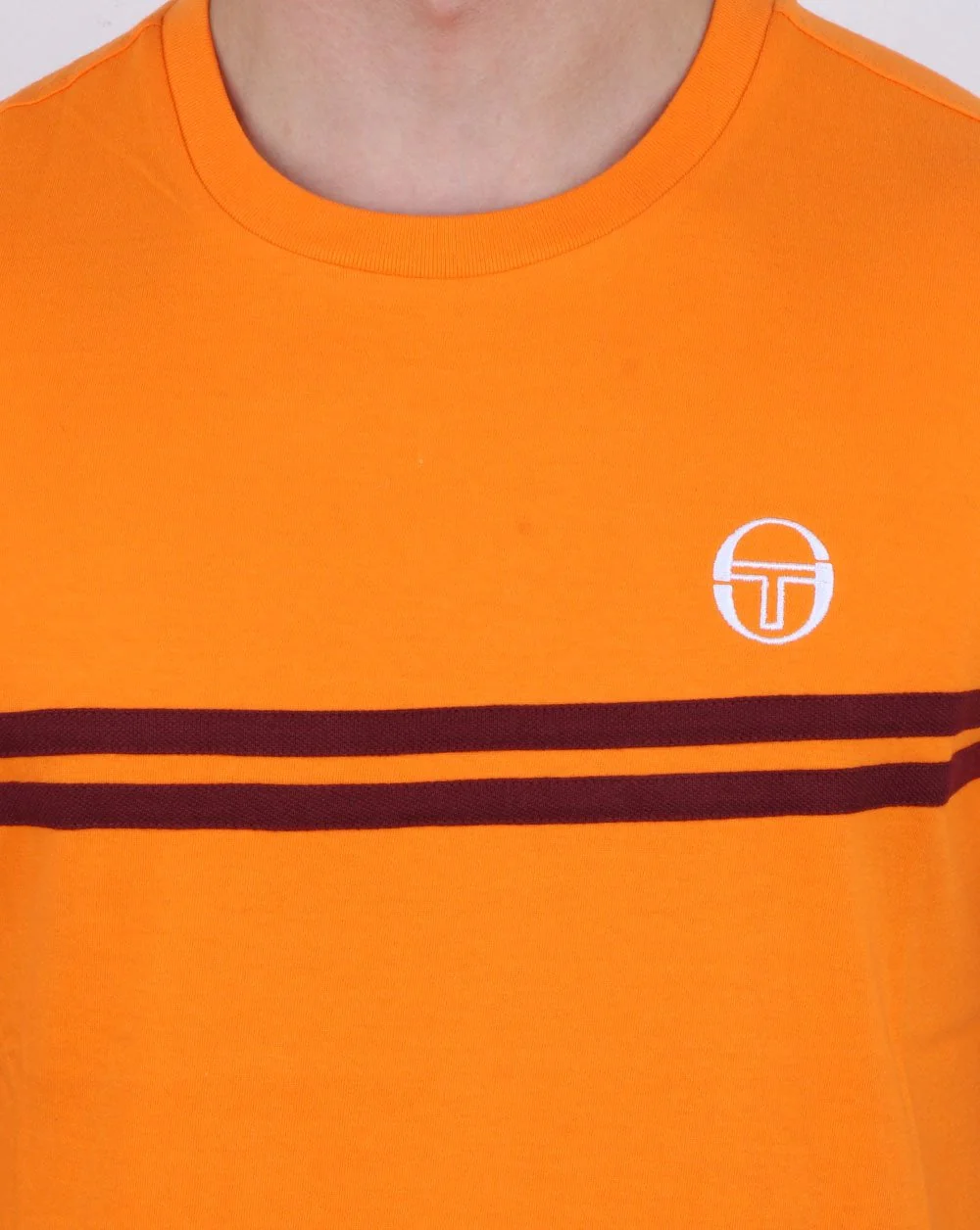 Sergio Tacchini Supermac T-shirt Orange/Bordeaux - Image 4