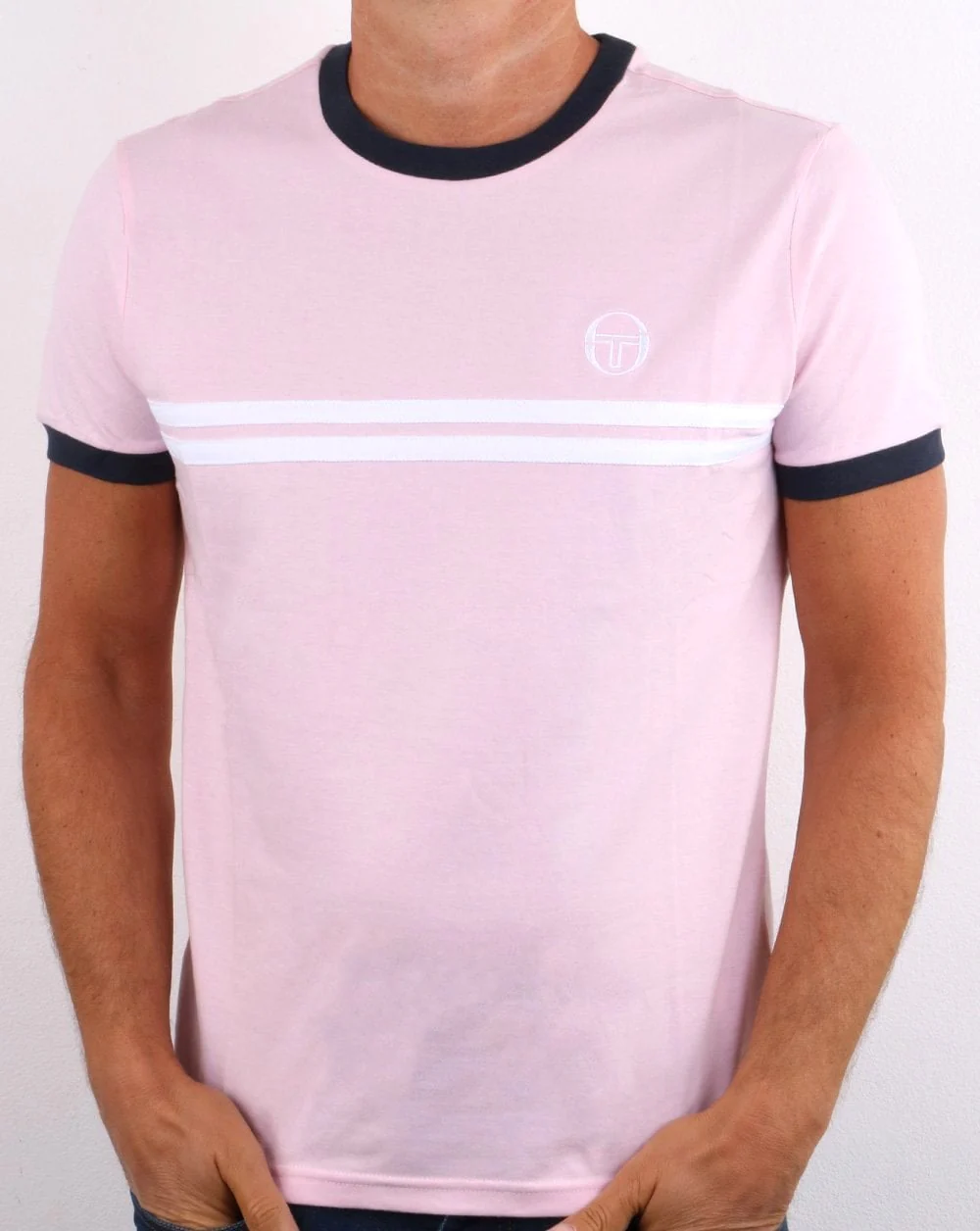 Sergio Tacchini Supermac T-shirt Pink/white