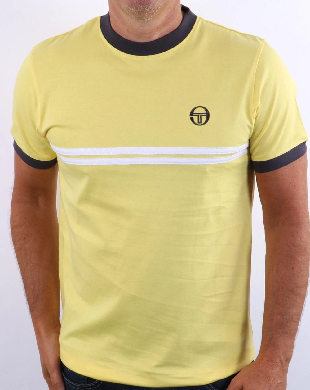 Sergio Tacchini Supermac T Shirt Yellow - Image 3