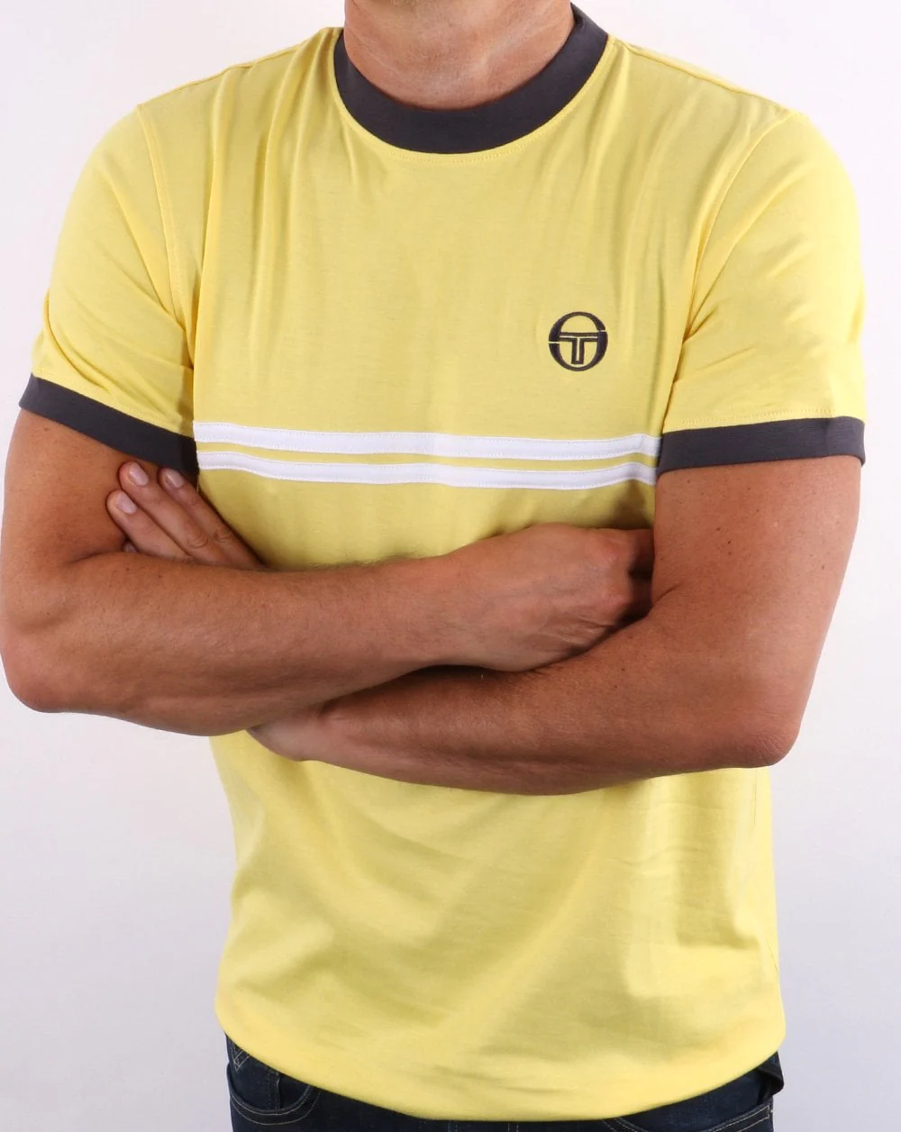 Sergio Tacchini Supermac T Shirt Yellow - Image 4