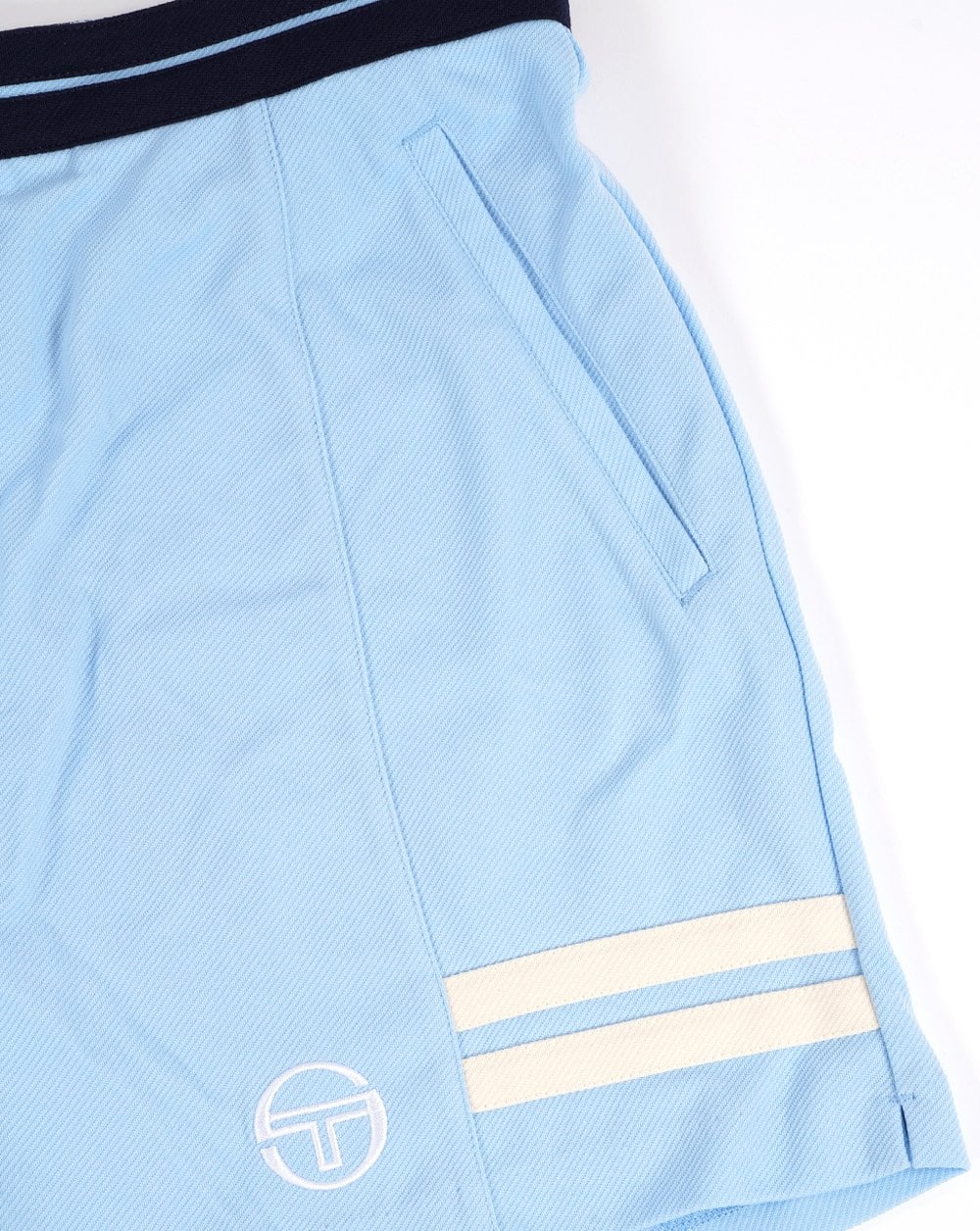 Sergio Tacchini Supermac Tennis Shorts Sky Blue - Image 3