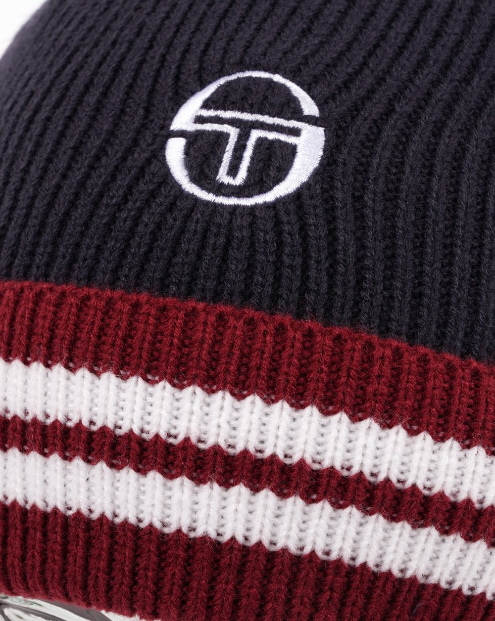 Sergio Tacchini Surge Beanie Navy Blue/Claret - Image 2