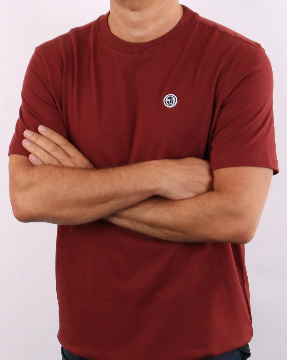 Sergio Tacchini T Shirt Claret - Image 3