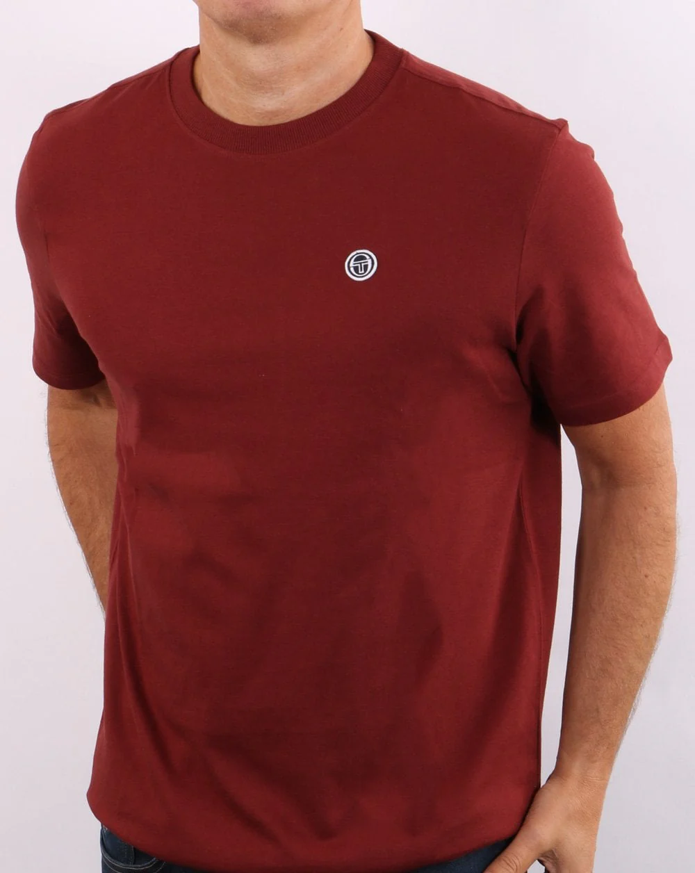 Sergio Tacchini T Shirt Claret - Image 4
