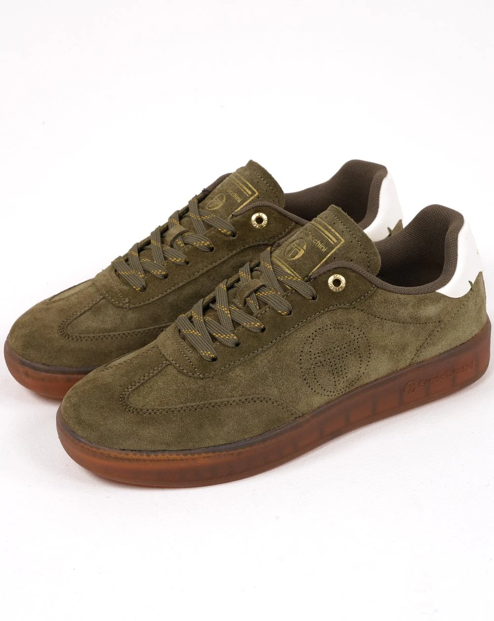 Sergio Tacchini Taormina Suede Trainers Khaki - Image 2