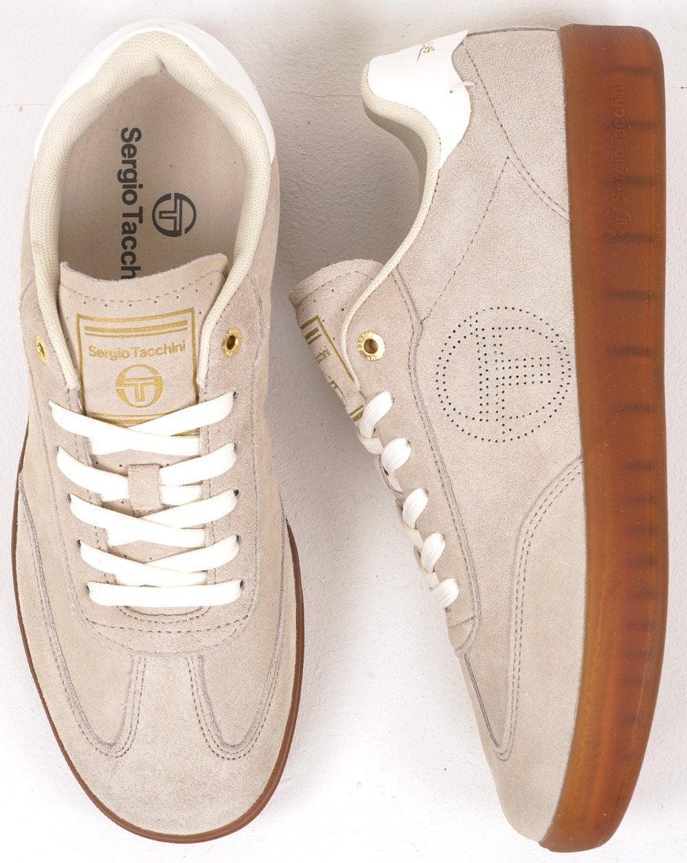 Sergio Tacchini Taormina Suede Trainers Light sand - Image 4