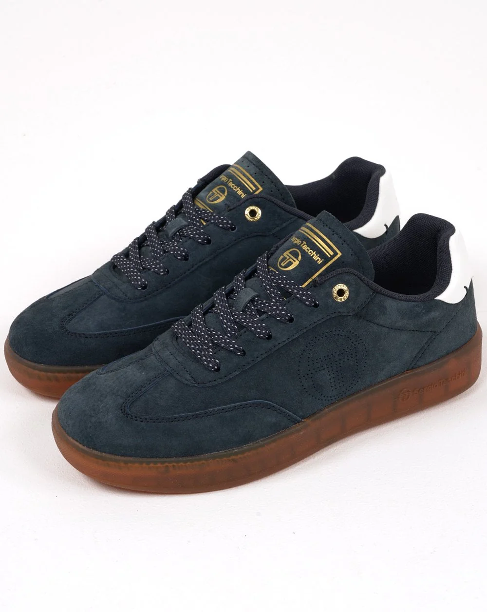 Sergio Tacchini Taormina Suede Trainers Navy - Image 2