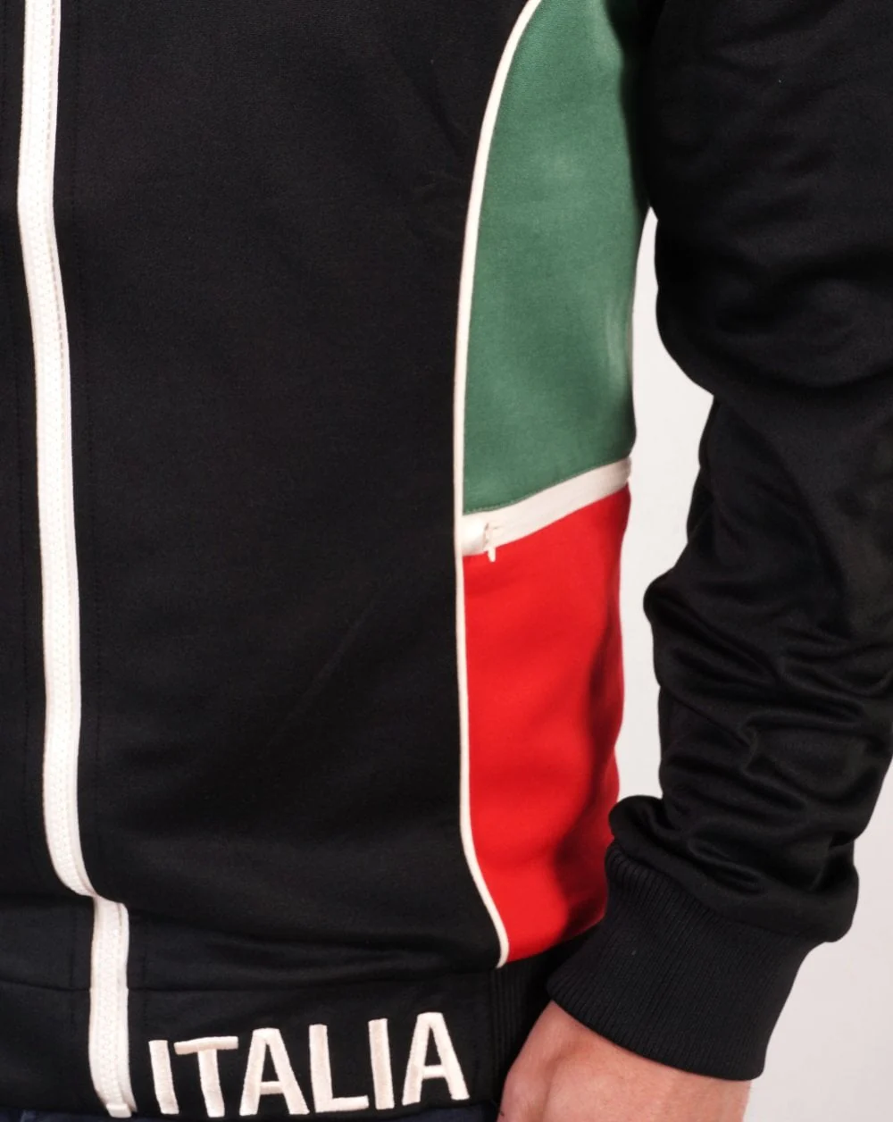 Sergio Tacchini Team Track Top Black - Image 4