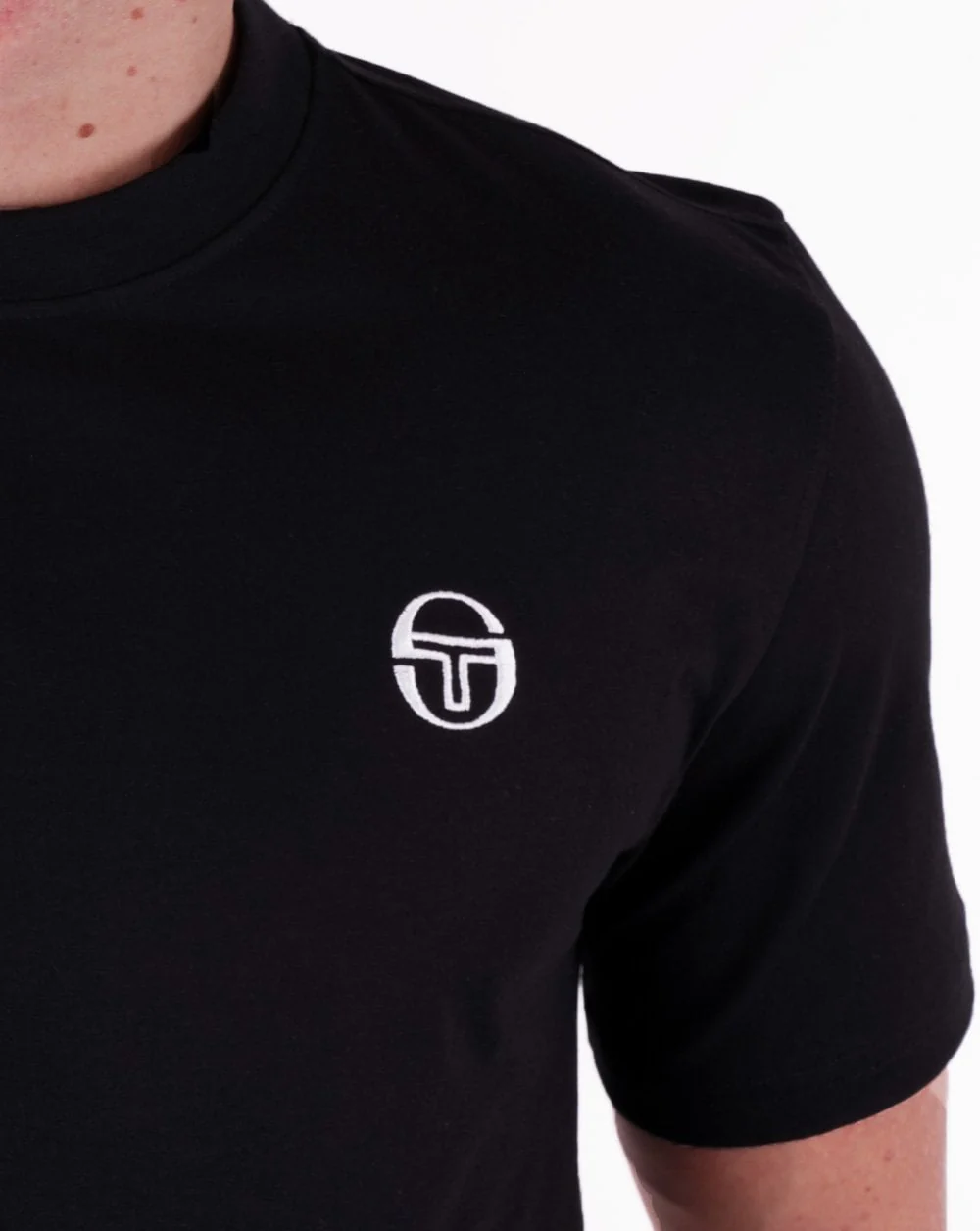 Sergio Tacchini Terme T Shirt Black - Image 2