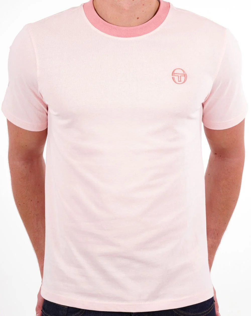 Sergio Tacchini Terme T Shirt Pink - Image 3