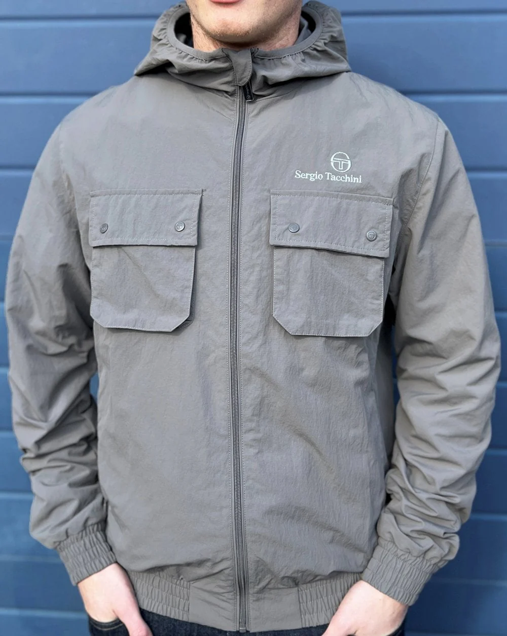 Sergio Tacchini Terrace Pocket Jacket Grey - Image 2